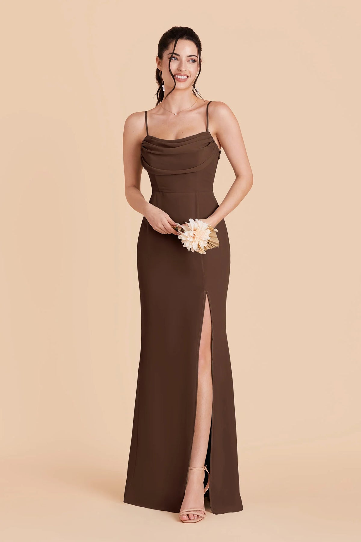 Odessa Espresso alternate view 3 bridesmaid dress