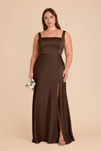 Elowen Espresso back view bridesmaid dress