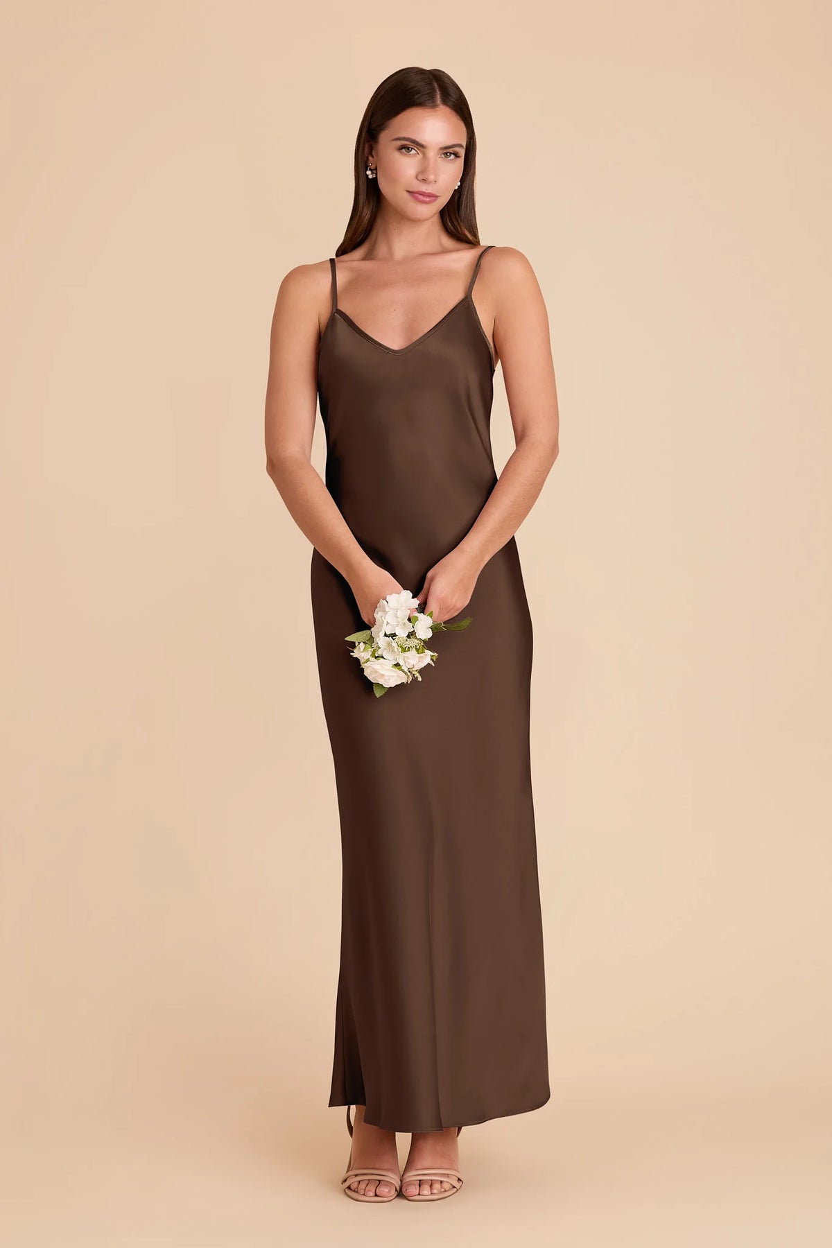 Amara Espresso alternate view 2 bridesmaid dress