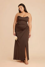 Lucienne Espresso alternate view 5 bridesmaid dress