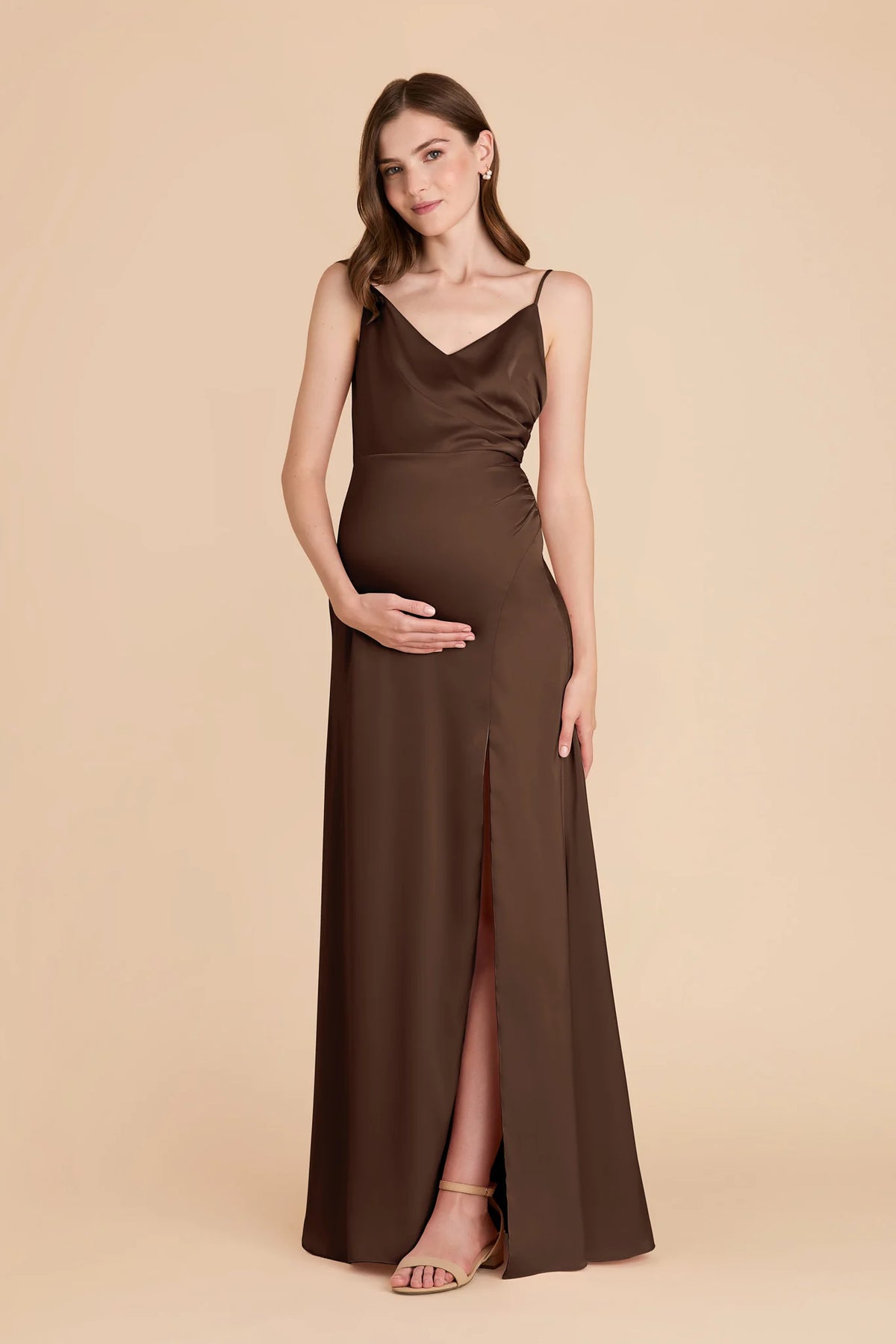 Elara Espresso alternate view 2 bridesmaid dress