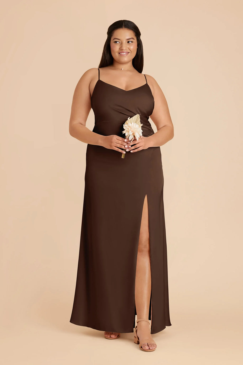 Elara Espresso alternate view 1 bridesmaid dress