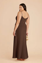 Elara Espresso back view bridesmaid dress