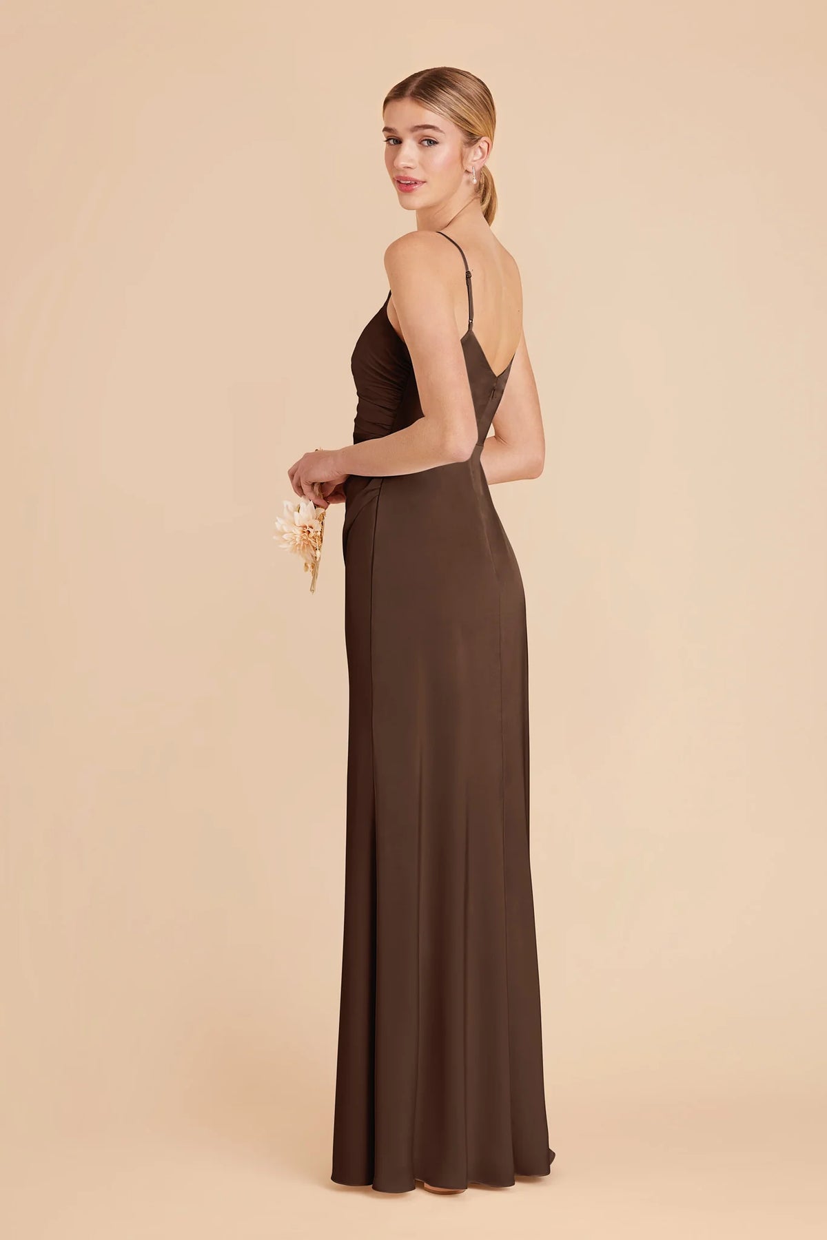 Elara Espresso alternate view 3 bridesmaid dress