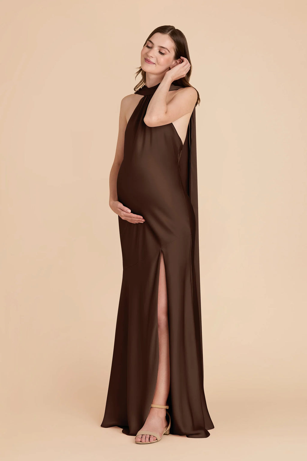 Camille Espresso alternate view 3 bridesmaid dress