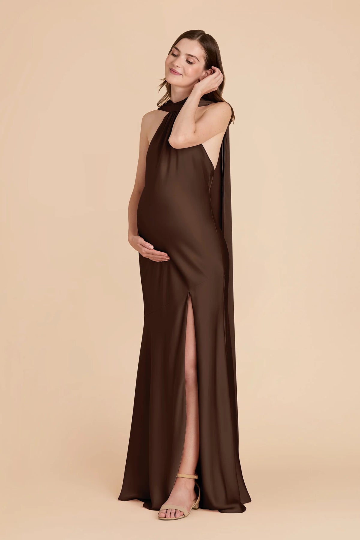 Camille Espresso alternate view 3 bridesmaid dress