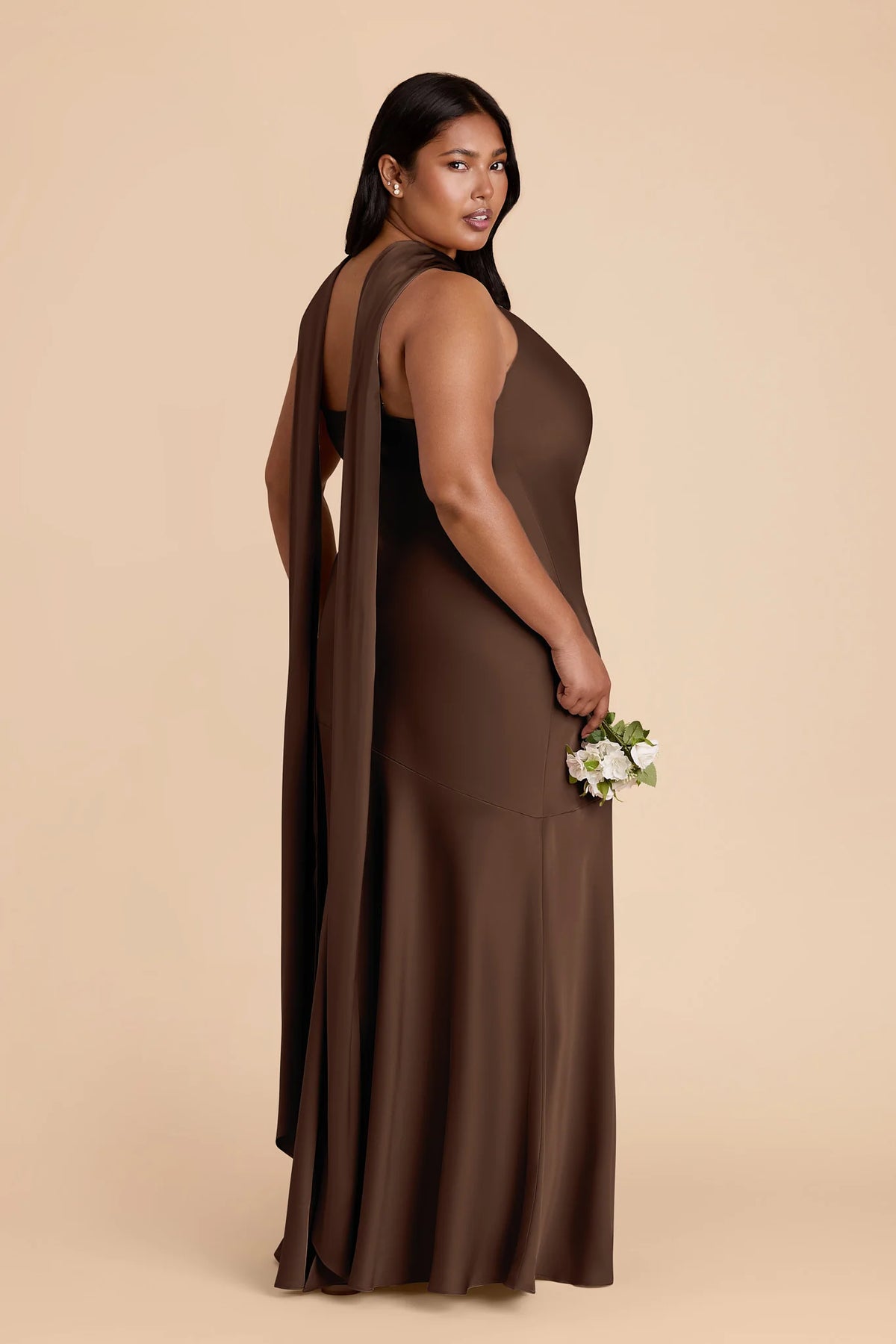 Camille Espresso alternate view 8 bridesmaid dress