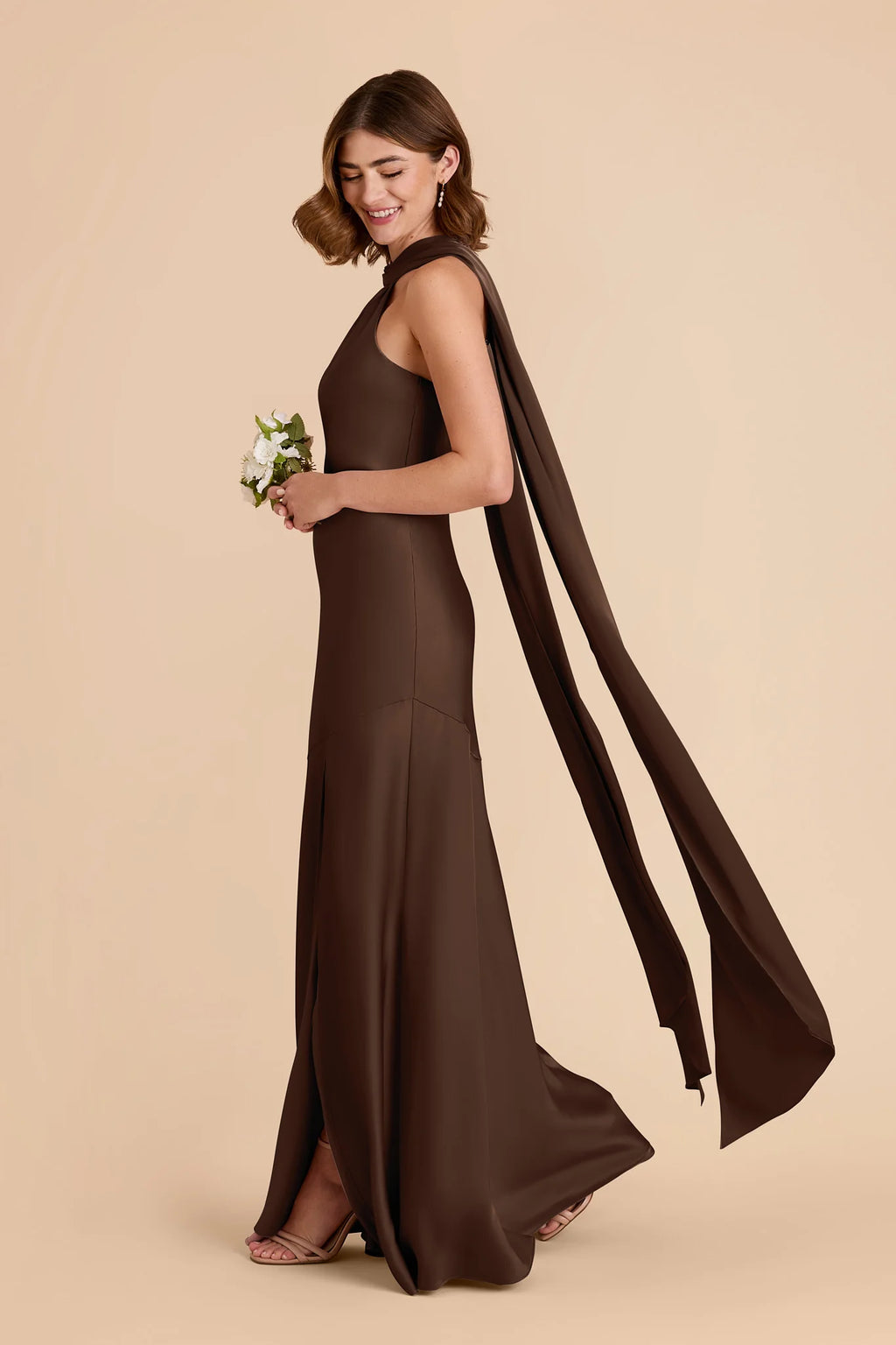 Camille Espresso alternate view 4 bridesmaid dress