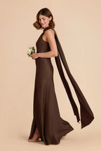 Camille Espresso alternate view 4 bridesmaid dress