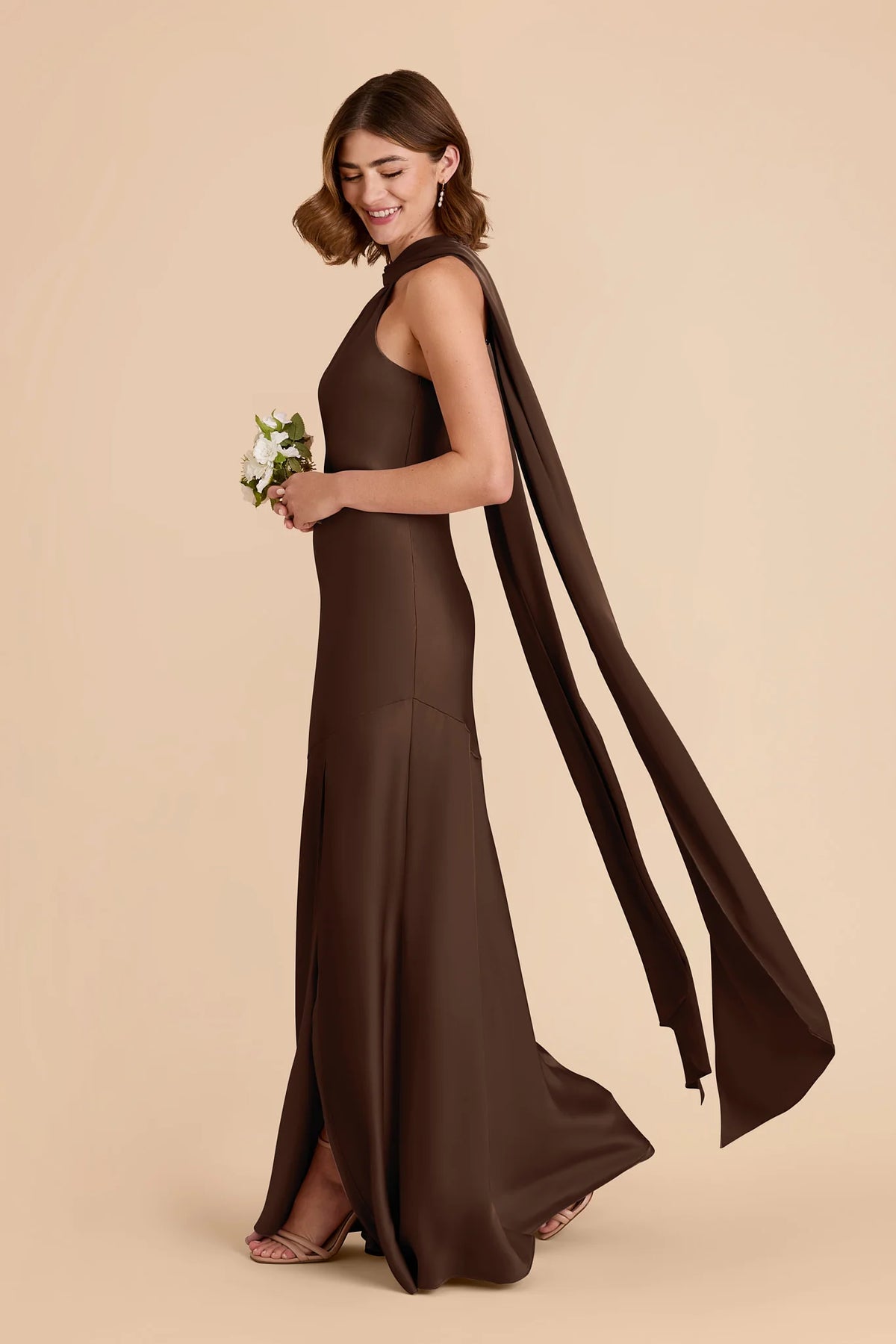 Camille Espresso alternate view 4 bridesmaid dress