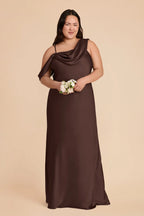 Thalia Espresso alternate view 1 bridesmaid dress