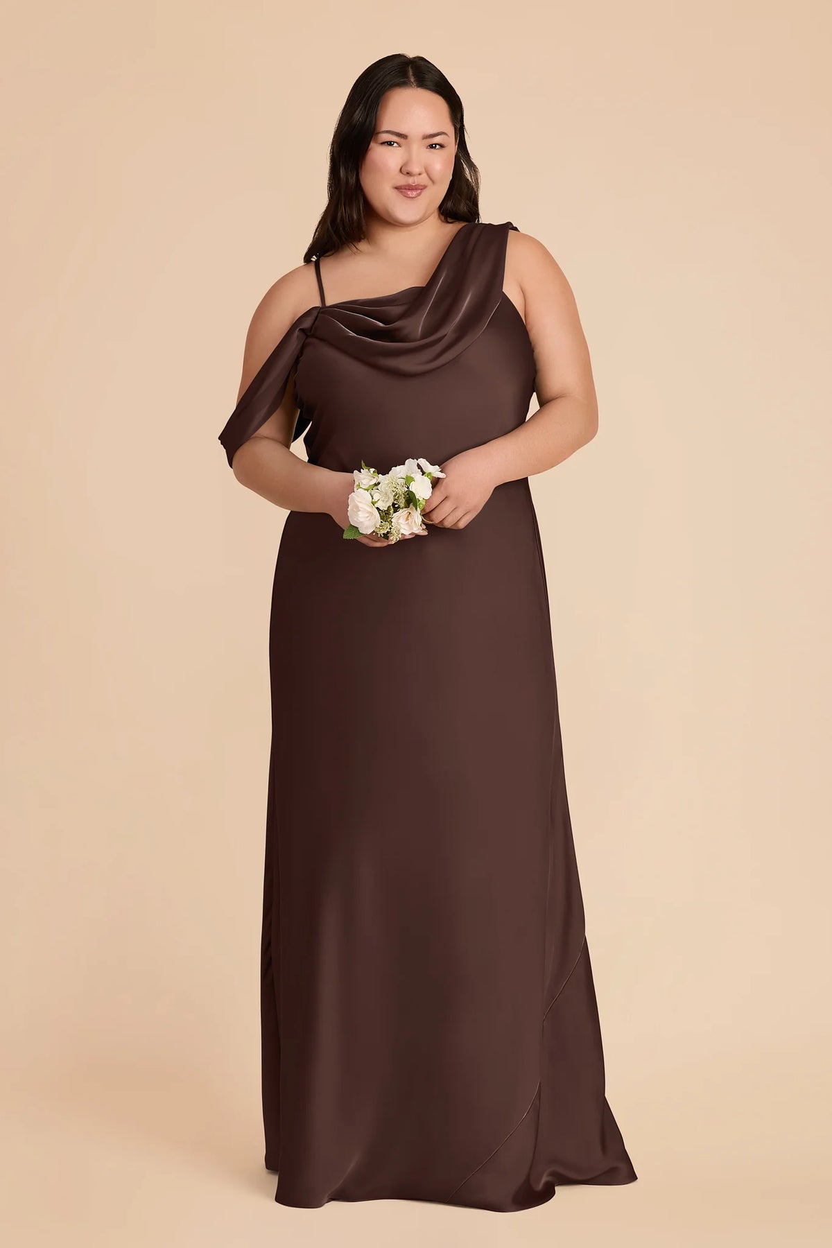 Thalia Espresso alternate view 1 bridesmaid dress