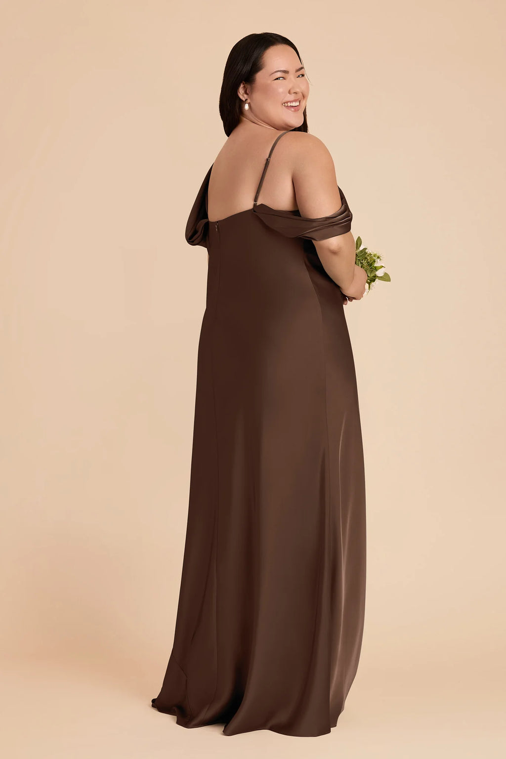 Thalia Espresso alternate view 6 bridesmaid dress