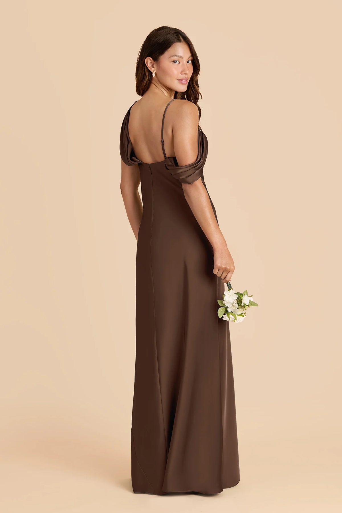Thalia Espresso alternate view 3 bridesmaid dress