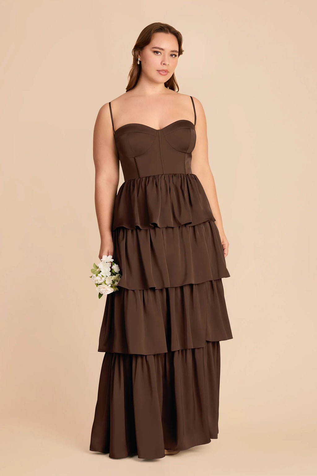 Calista Espresso alternate view 1 bridesmaid dress