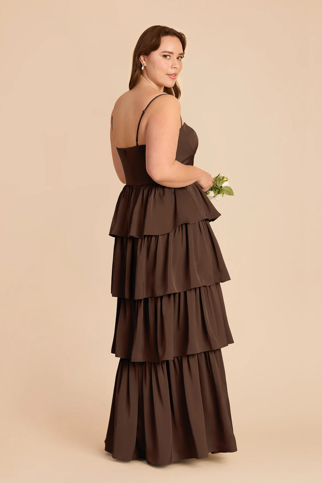 Calista Espresso alternate view 6 bridesmaid dress