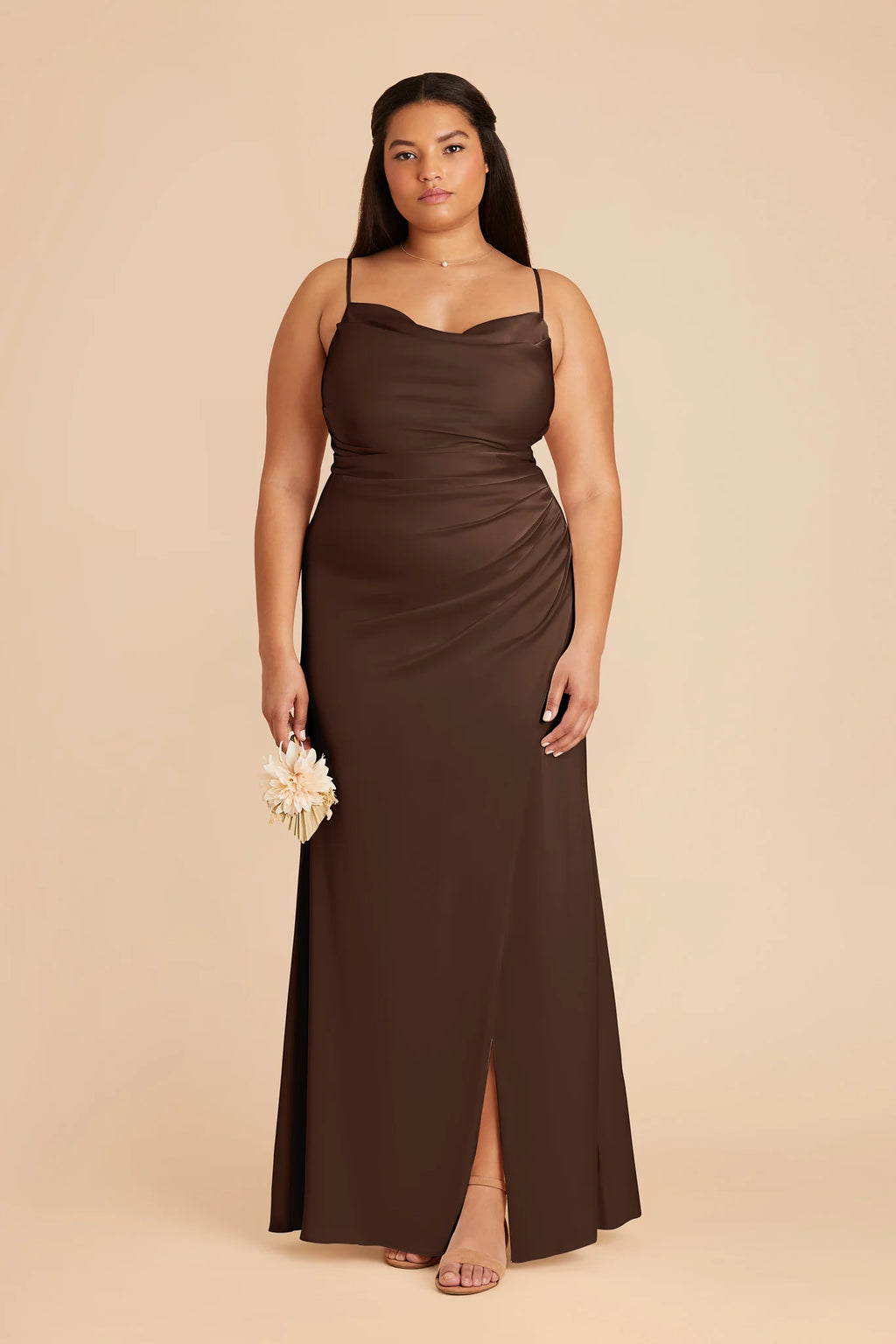 Sabine Espresso alternate view 1 bridesmaid dress
