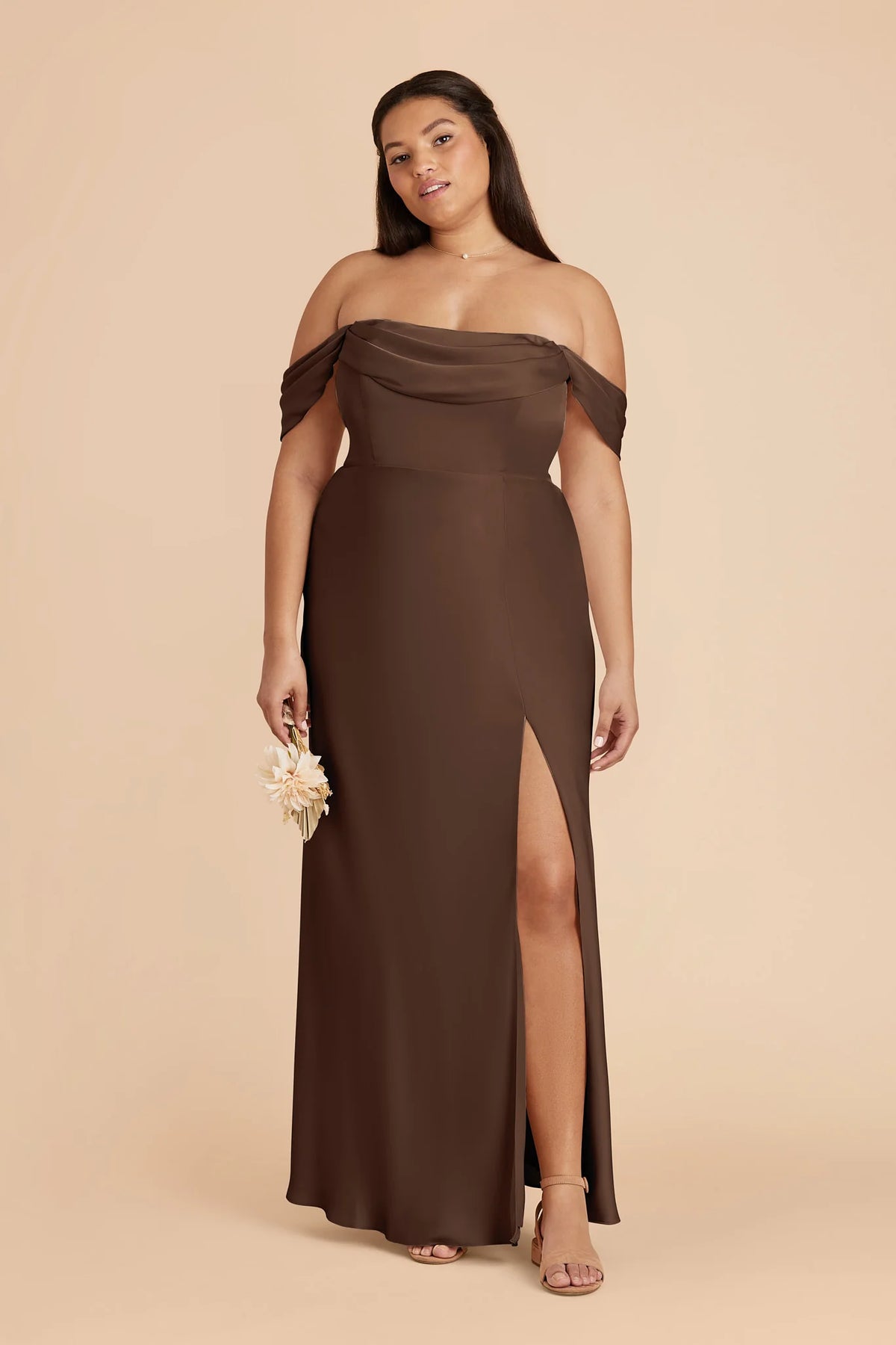 Corinne Espresso alternate view 7 bridesmaid dress