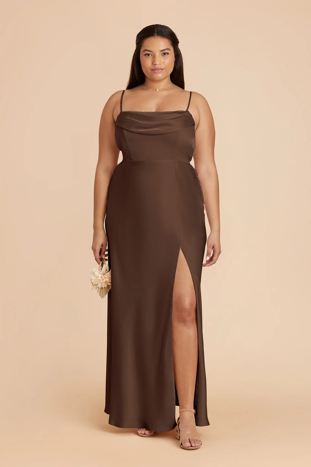 Corinne Espresso alternate view 1 bridesmaid dress