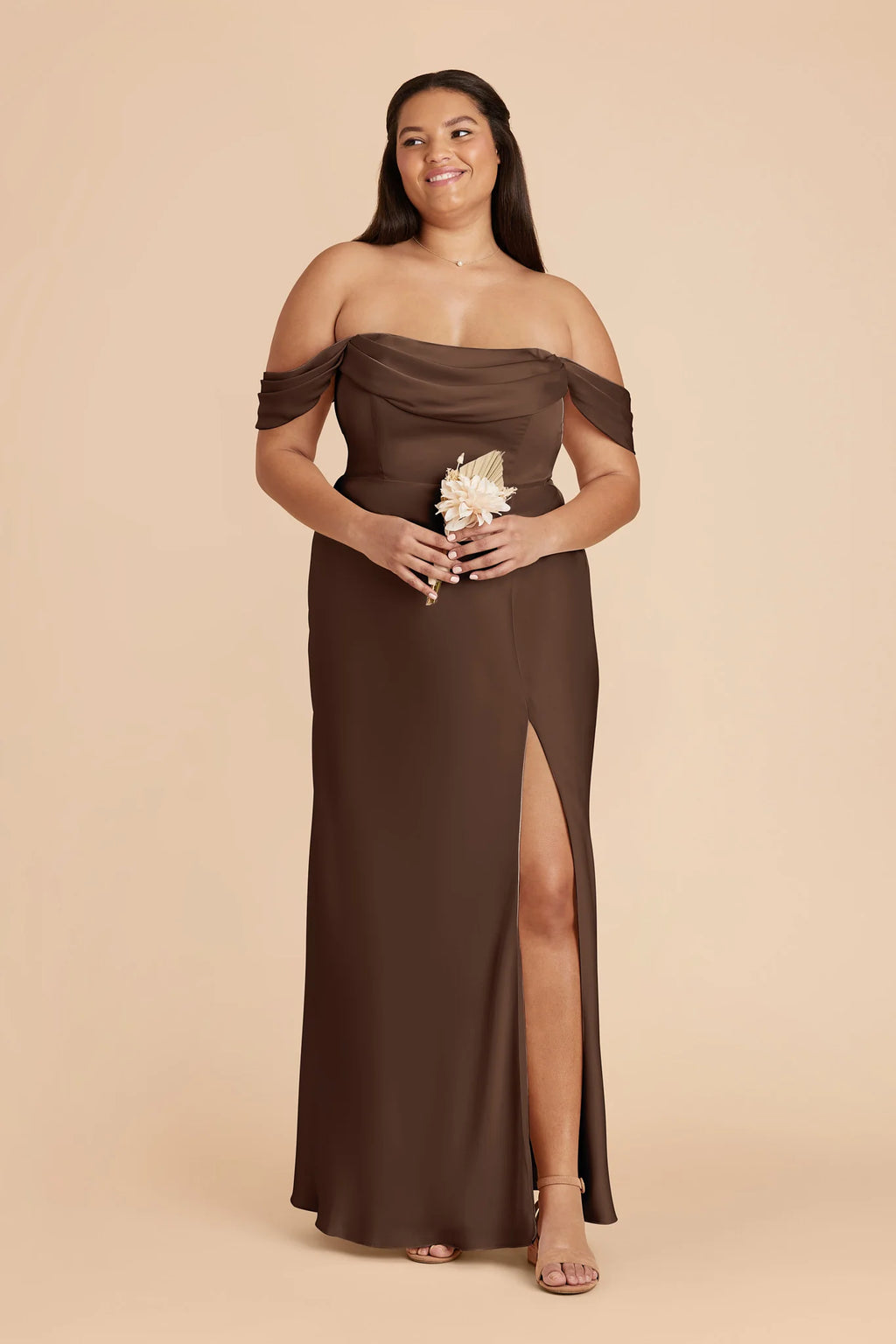 Corinne Espresso alternate view 8 bridesmaid dress