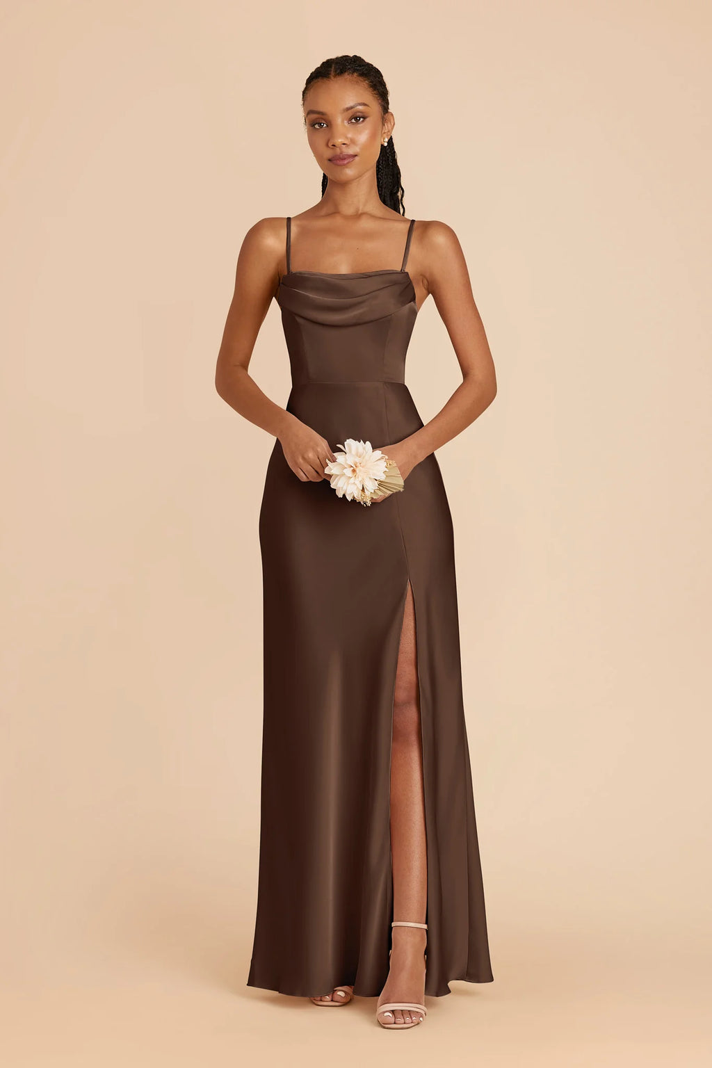 Corinne Espresso alternate view 3 bridesmaid dress