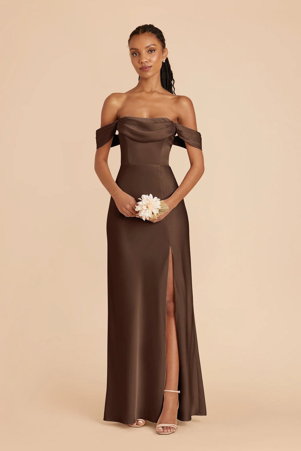 Corinne Espresso alternate view 2 bridesmaid dress