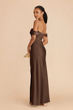 Corinne Espresso alternate view 4 bridesmaid dress