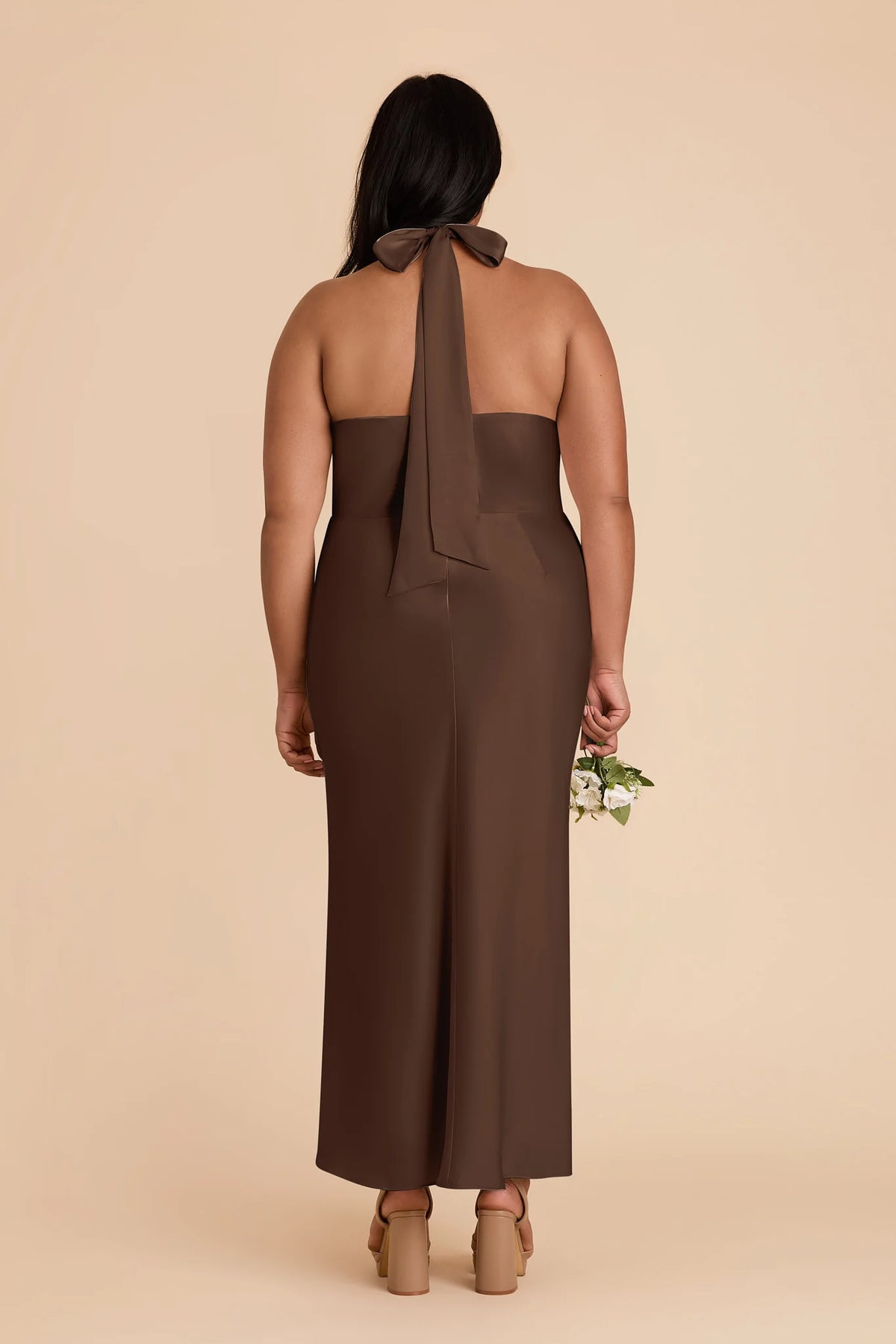Seraphine Espresso back view bridesmaid dress