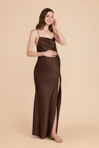 Estelle Espresso alternate view 2 bridesmaid dress