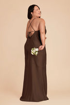Estelle Espresso alternate view 7 bridesmaid dress
