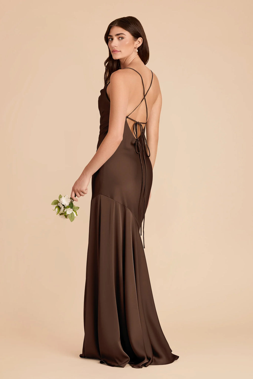 Estelle Espresso alternate view 5 bridesmaid dress