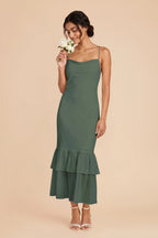 Liora Eucalyptus front view bridesmaid dress