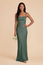 Noelle Eucalyptus front view bridesmaid dress