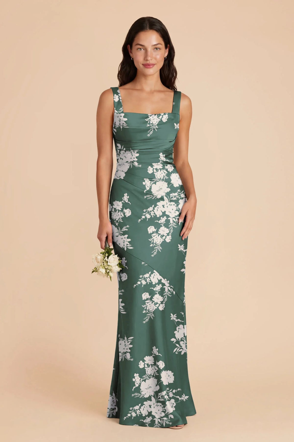 Colette Eucalyptus Whimsical Blooms front view bridesmaid dress