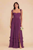 Daphne Fig front view bridesmaid dress