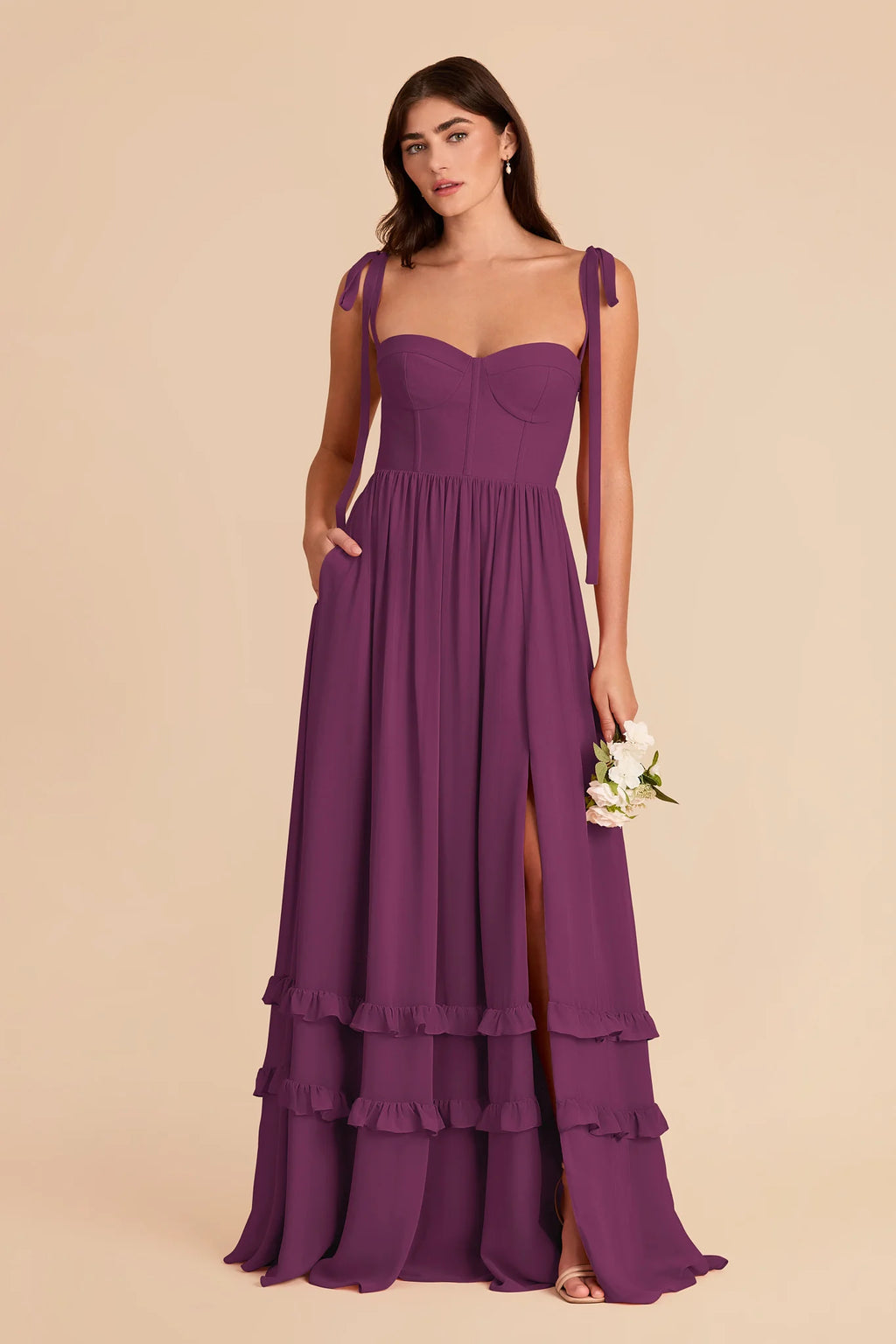 Daphne Fig alternate view 2 bridesmaid dress
