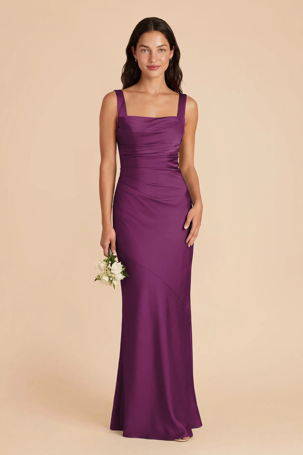 Colette Fig front view bridesmaid dress