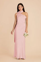 Ariadne Fondant Pink front view bridesmaid dress