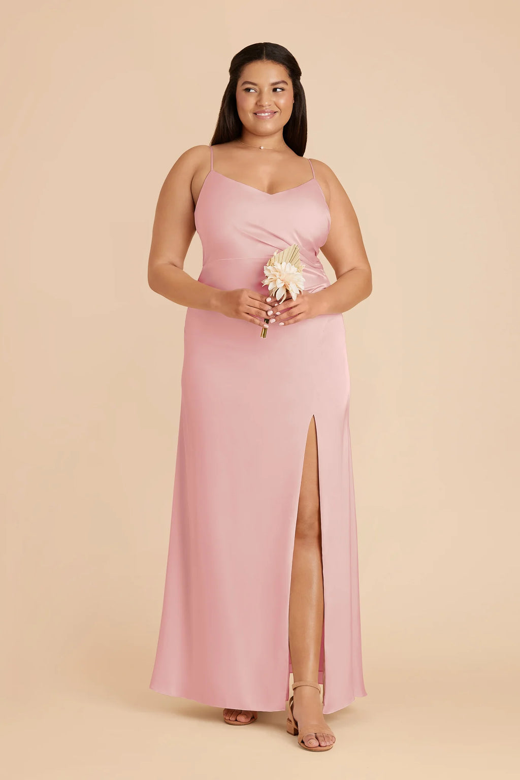 Elara Fondant Pink alternate view 3 bridesmaid dress