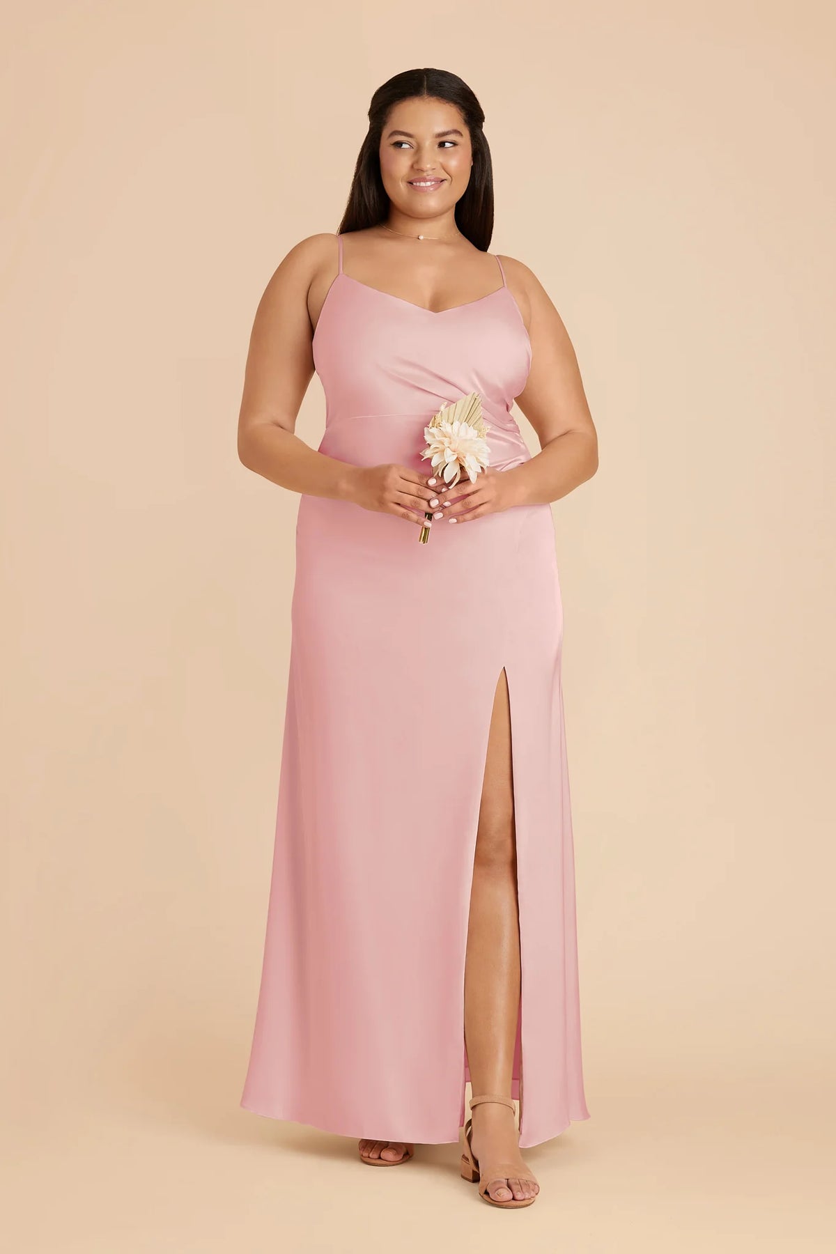 Elara Fondant Pink alternate view 3 bridesmaid dress