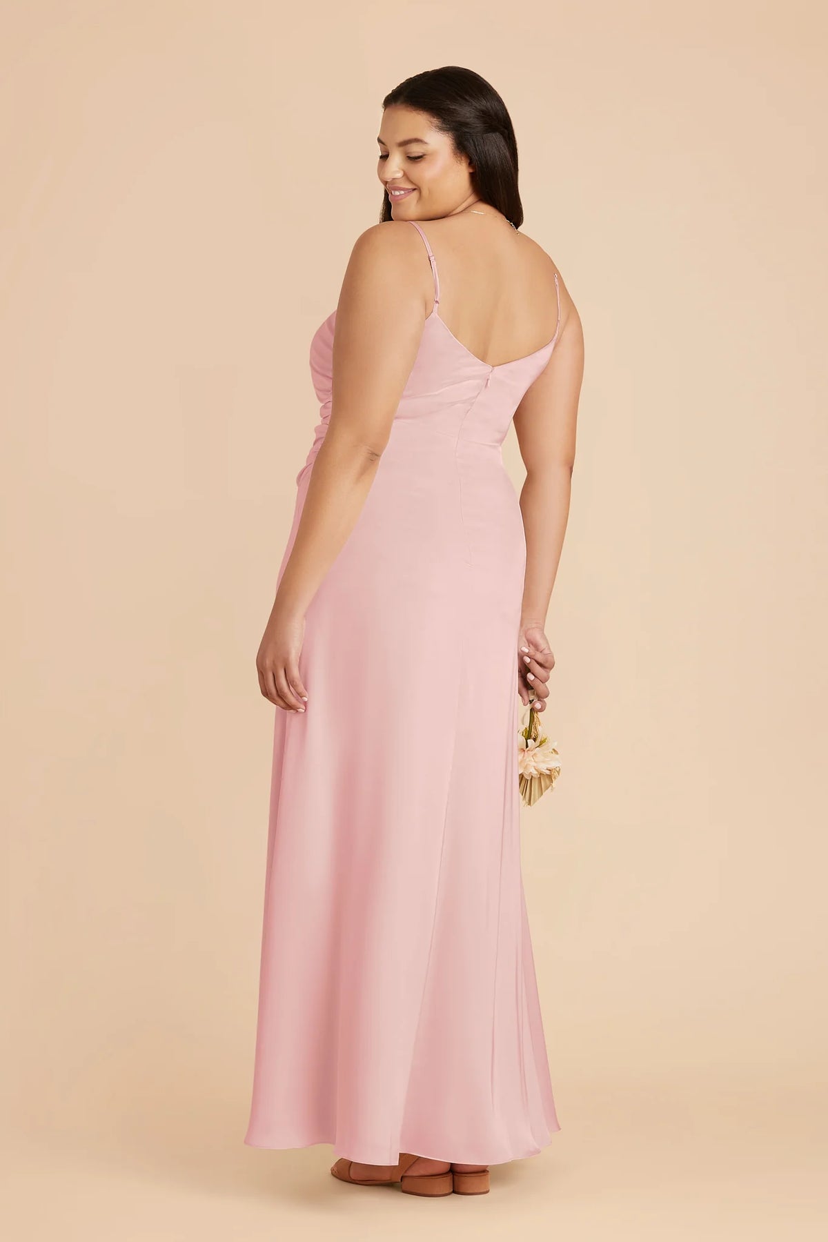 Elara Fondant Pink back view bridesmaid dress