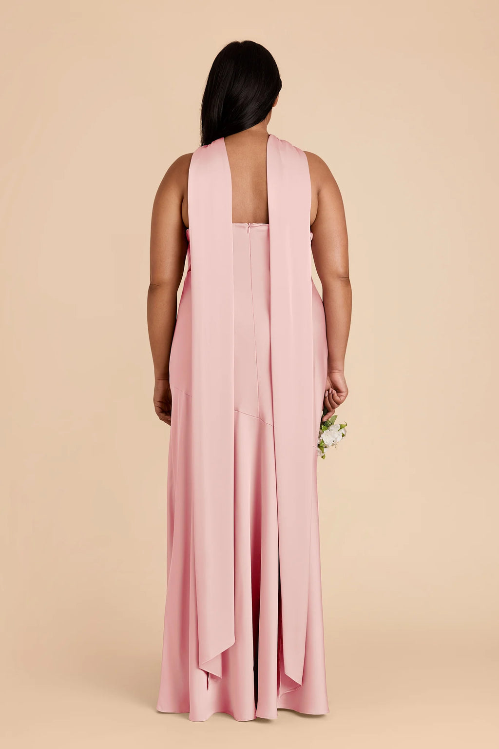 Camille Fondant Pink back view bridesmaid dress