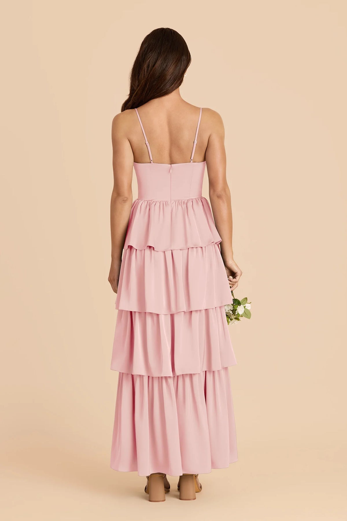 Calista Fondant Pink back view bridesmaid dress