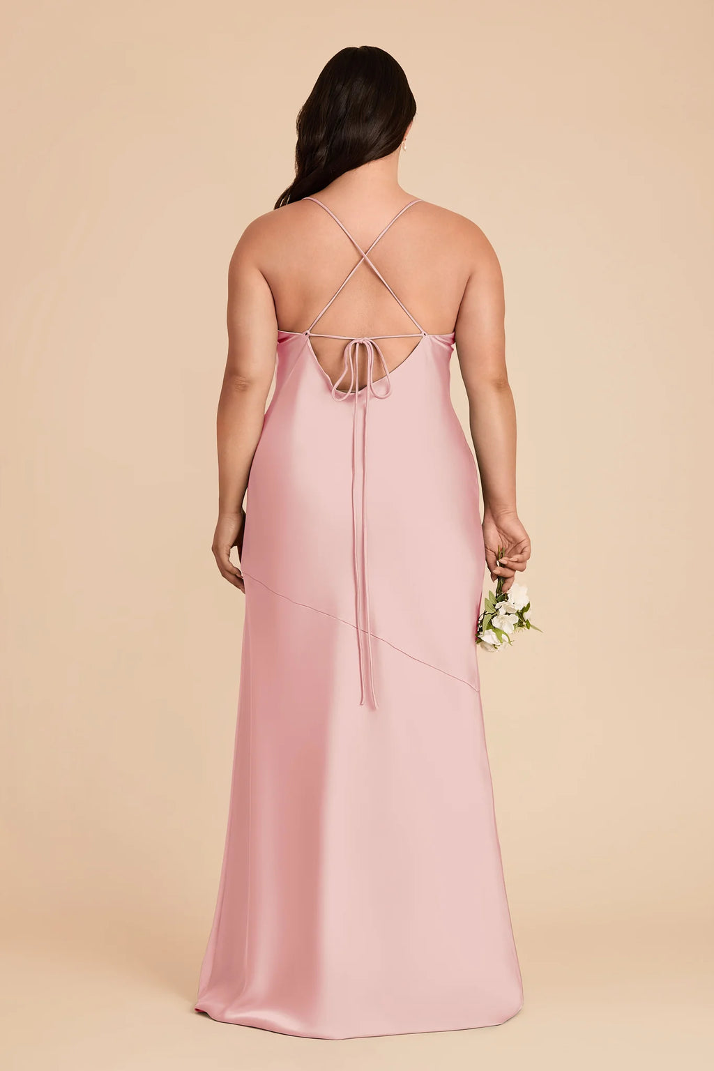 Estelle Fondant Pink back view bridesmaid dress