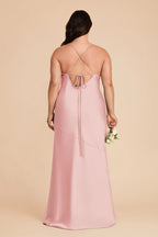 Estelle Fondant Pink back view bridesmaid dress