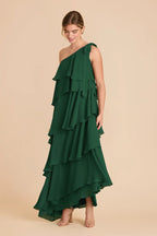 Marisol Forest Green alternate view 1 bridesmaid dress