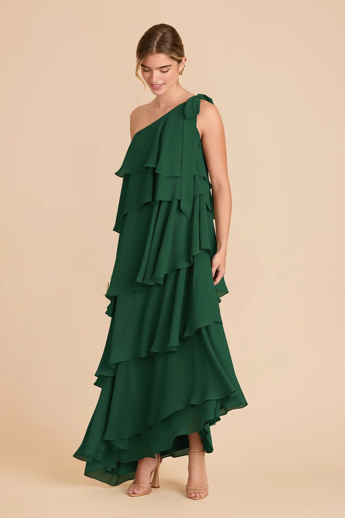 Marisol Forest Green alternate view 1 bridesmaid dress