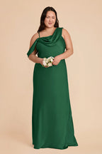 Thalia Forest Green alternate view 1 bridesmaid dress
