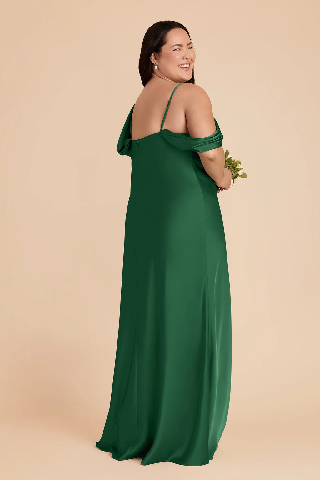 Thalia Forest Green alternate view 5 bridesmaid dress