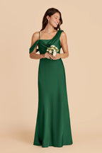 Thalia Forest Green alternate view 2 bridesmaid dress